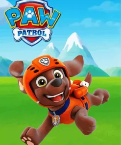 Zuma Paw Patrol Diamond By Numbers