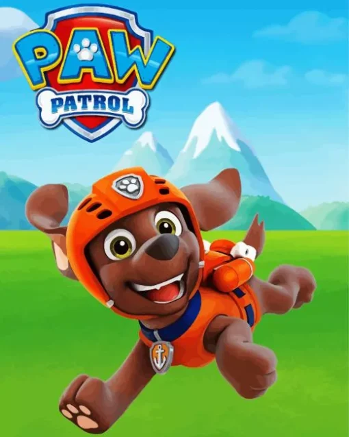 Zuma Paw Patrol Diamond By Numbers