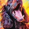 Abstract Boykin Spaniel Diamond Painting