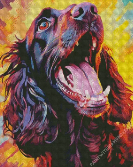 Abstract Boykin Spaniel Diamond Painting