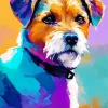 Abstract Jack Russell Diamond Painting