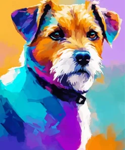 Abstract Jack Russell Diamond Painting