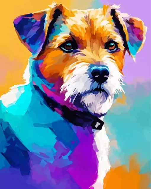 Abstract Jack Russell Diamond Painting