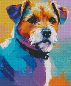 Abstract Jack Russell Diamond Painting