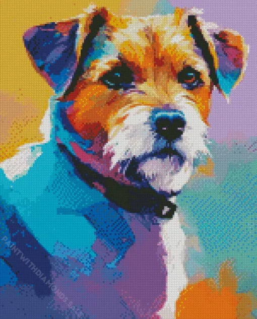 Abstract Jack Russell Diamond Painting