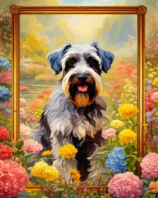 Abstract Schnauzer Diamond Painting