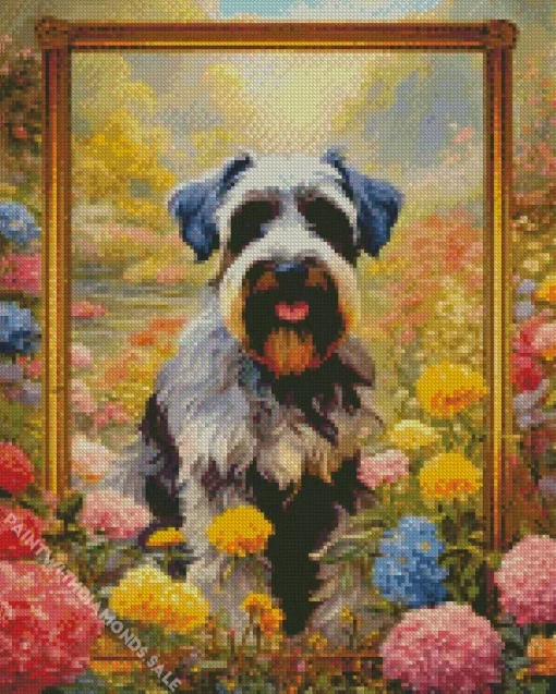 Abstract Schnauzer Diamond Painting