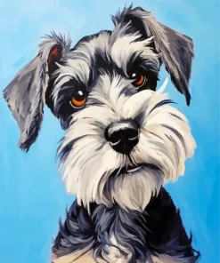 Abstract Schnauzer Dog Diamond Painting