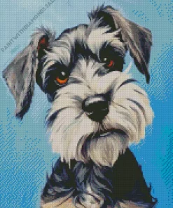 Abstract Schnauzer Dog Diamond Painting