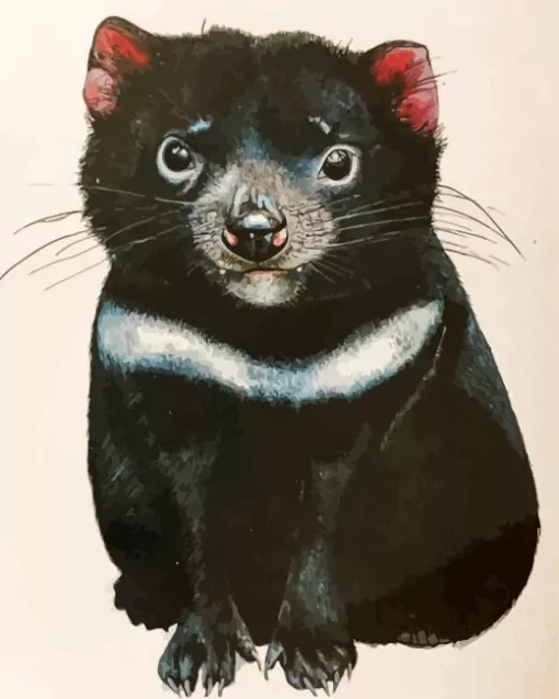 Abstract Tasmanian Devil Diamond Painting