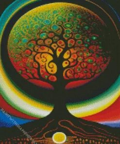 Abstract Tree Of Life Diamond Painting