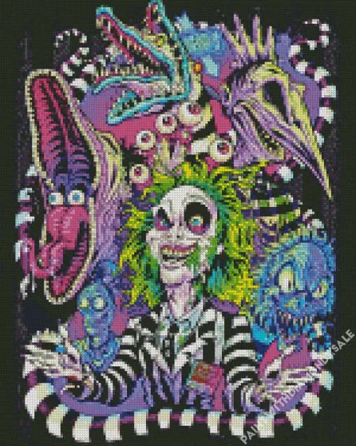 Abstract Beetlejuice Art Diamond Paintings