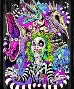 Abstract Beetlejuice Art Diamond Paintings