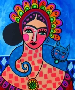 Abstract Frida Kahlo Diamond Painting