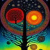 Abstract Tree Of Life Art Diamond Painting