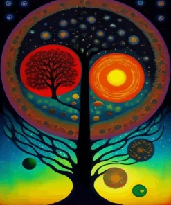 Abstract Tree Of Life Art Diamond Painting