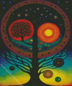 Abstract Tree Of Life Art Diamond Painting