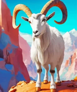 Adorable Bighorn Sheep Diamond Painting