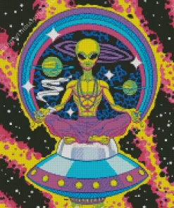 Aesthetic Alien Art Diamond Painting