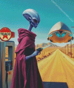 Stylish Alien Diamond Painting