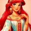 Aesthetic Princess Ariel Diamond Painting