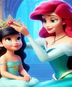 Cute Princess Ariel Diamond Painting