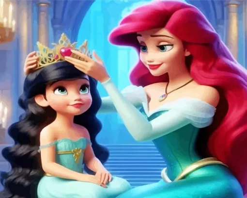 Cute Princess Ariel Diamond Painting