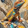 Bearded Dragon Art Diamond Painting