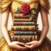 Beauty Books And Rose Art Diamond Painting