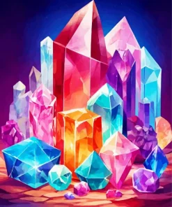 Colorful Crystals Diamond Painting