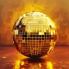 Golden Disco Ball Diamond Painting