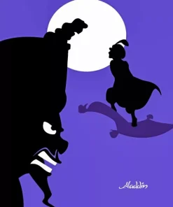 Aesthetic Aladdin Silhouette Diamond Painting