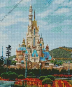 Aesthetic Disney Castle France Diamond Painting