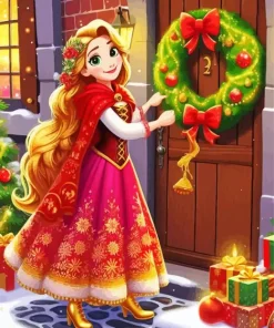 Disney Christmas Princess Diamond Painting