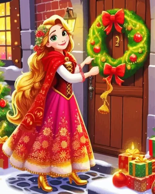 Disney Christmas Princess Diamond Painting