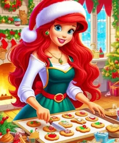 Disney Christmas Ariel Diamond Painting