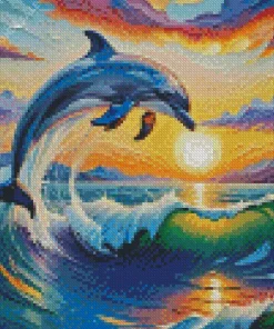 Aesthetic Dolphin Diamond Paintings