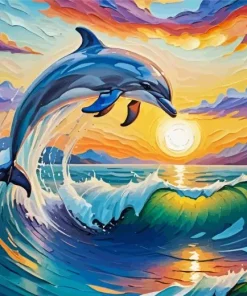 Aesthetic Dolphin Diamond Paintings