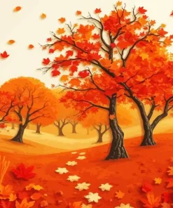 Aesthetic Fall Landscape Diamond Paintings