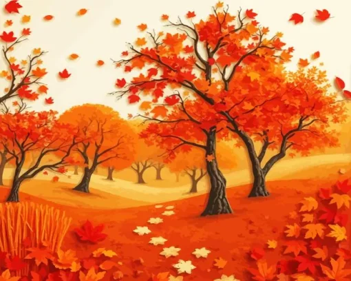 Aesthetic Fall Landscape Diamond Paintings