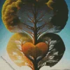 Aesthetic Heart Tree Of Life Diamond Painting