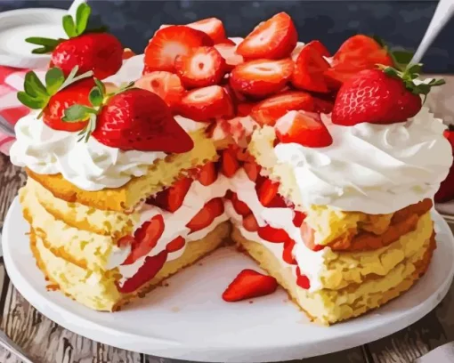 Tasty Strawberry Shortcake Diamond Painting