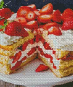 Tasty Strawberry Shortcake Diamond Painting