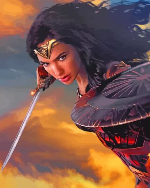 Strong Wonder Woman Diamond Painting