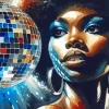 Afro Disco Ball Diamond Painting