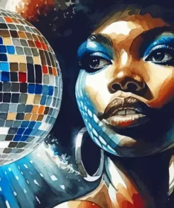 Afro Disco Ball Diamond Painting