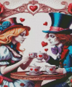 alice in wonderland alice with hatter Diamond Dotz