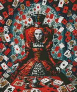 alice in wonderland red queen Diamond Dotz