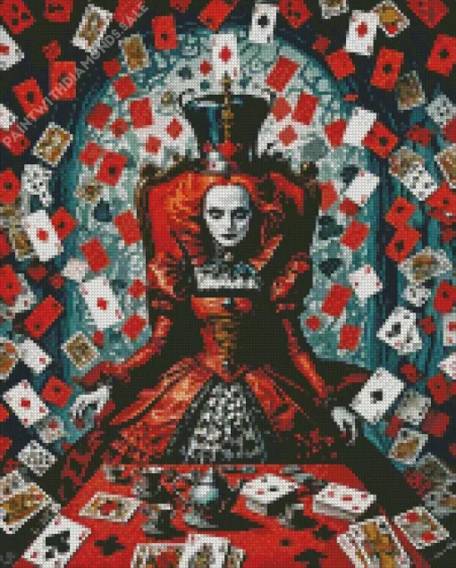 alice in wonderland red queen Diamond Dotz