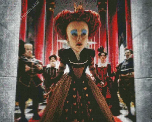 Alice In Wonderland Red Queen Art Diamond Painting